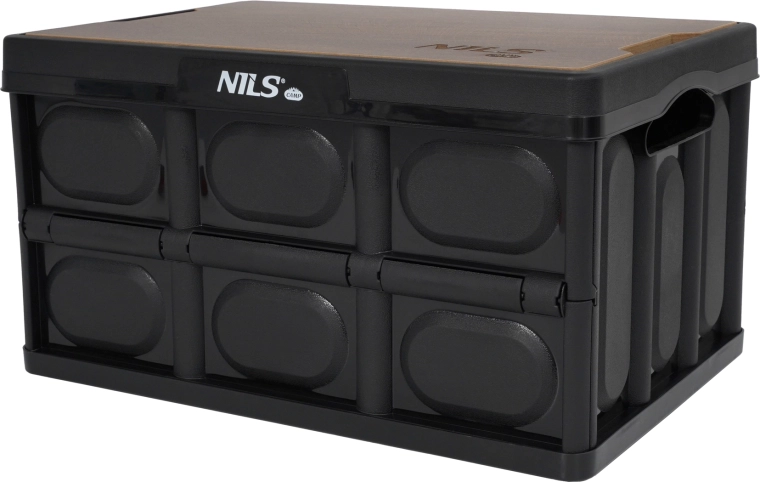 Ladă pliabilă cu capac din lemn 2 în 1, 20 l NILS Camp