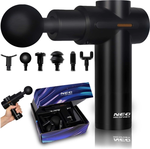 Pistol de masaj cu 6 capete NS-504 Neo-sport negru