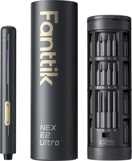 Fanttik E2 Ultra mini șurubelniță electrică de precizie cu 50 biți S2