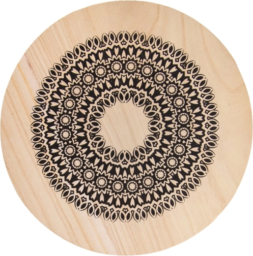 Suport din lemn pentru oale Mandala 20 cm