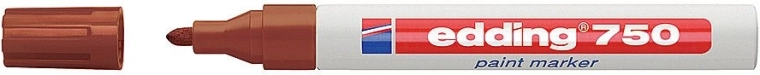 Marker cu lac edding 750, maro