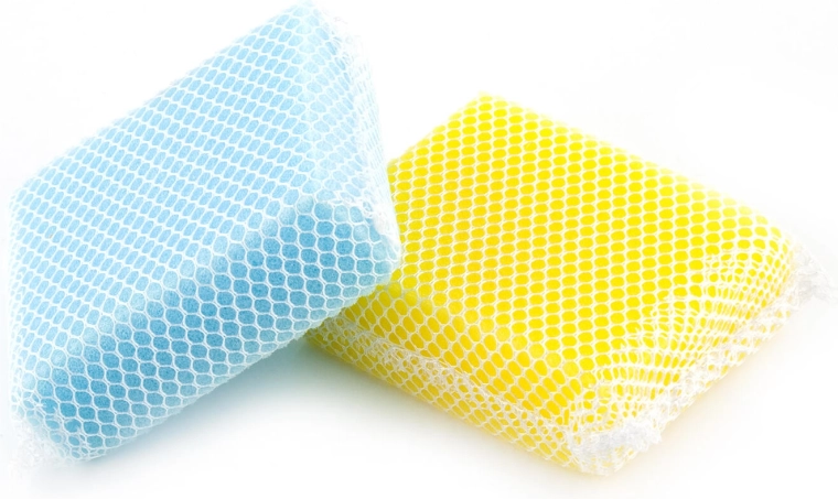 Bureți pentru vase cu plasă fină, 2 buc.