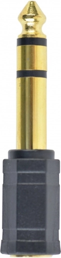 Adaptor audio TRS 6,35 mm (tată) la jack 3,5 mm (mamă) – placat cu aur