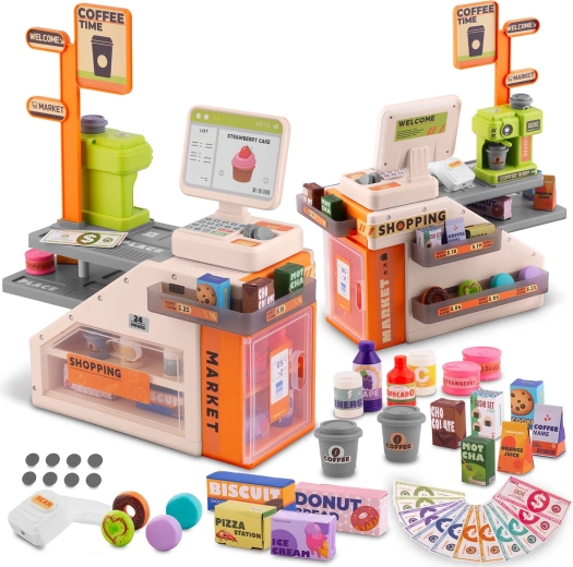Casă de marcat interactivă cu cafenea RICOKIDS RK-822
