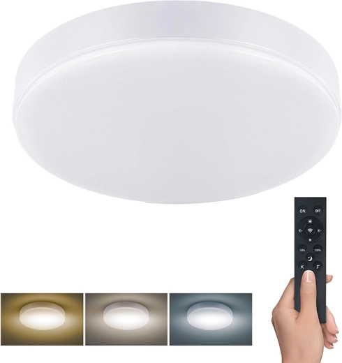 Solight corp de iluminat LED de tavan și de perete Lecce cu telecomandă 50 W, 3000 lm, 40 cm, CCT, dimabil, alb
