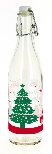 Sticlă cu închidere tip patent 1 l – lichior de ouă de casă