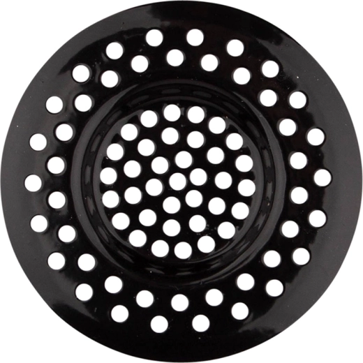 Sită din inox pentru chiuvetă, neagră, vopsită, 8 cm