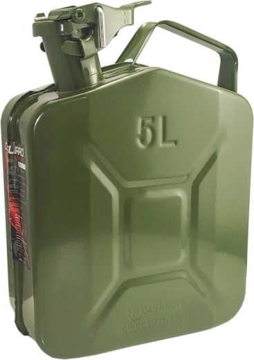 Canistră metalică pentru benzină și motorină, 5 l, verde