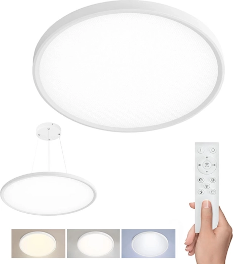Solight plafonieră LED Estela White UGR cu telecomandă 40 W 4300 lm 50 cm