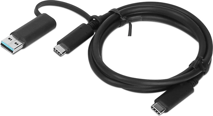 Cablu hibrid Lenovo USB‑C cu adaptor USB‑A 1 m