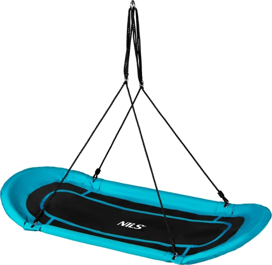 Leagăn oval tip cuib de barză NILS Camp NB5044 albastru
