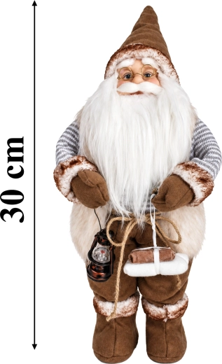 Figurină de Crăciun Santa în stil scandinav, 30 cm