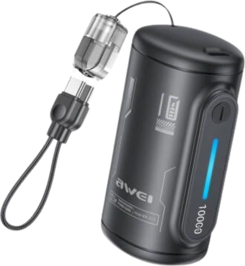 Awei WP-117 powerbank 10 000 mAh 22,5 W, 2× USB-C - 1 bucată