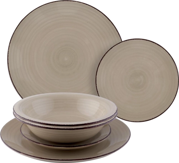 Set Lamart Trendy de farfurii ceramice, 6 bucăți