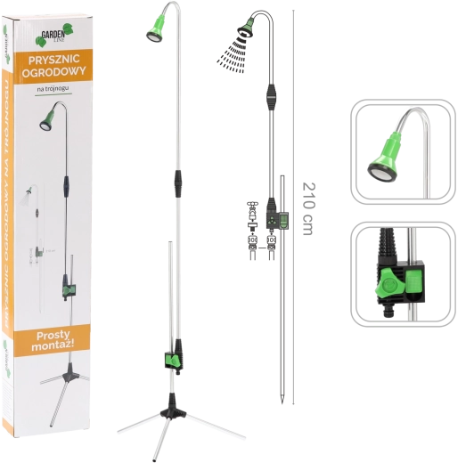 Duș de grădină pe trepied