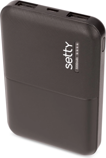 Setty power bank 5000 mAh negru