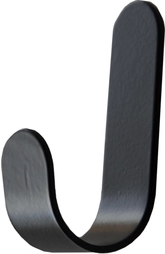 Cârlige autoadezive dreptunghiulare negre, set 4 buc