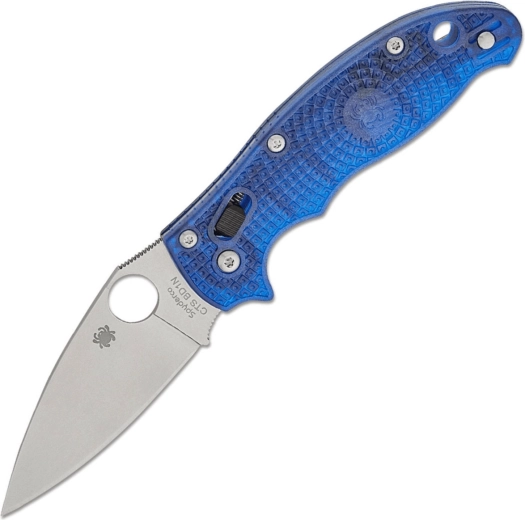 Briceag Spyderco Manix 2 Lightweight, albastru translucid