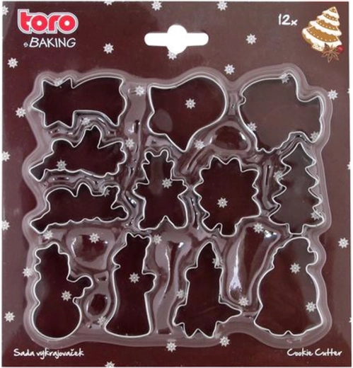 Set de forme de decupat pentru biscuiți 12 buc TORO