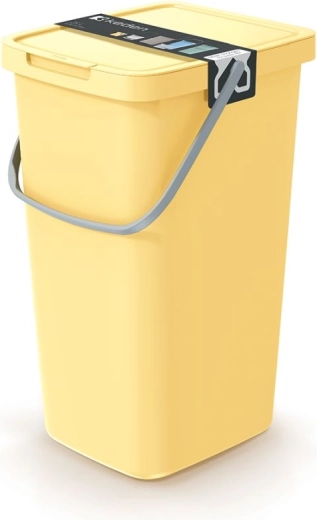 Coș de gunoi 25 l galben deschis