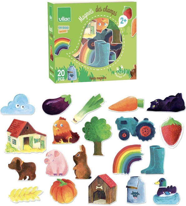 Magneti de lemn Vilac Sat