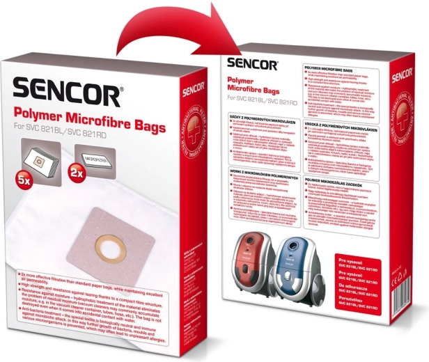 Saci din microfibră pentru aspirator Sencor SVC 821