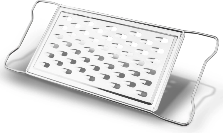 Răzătoare plată din inox, cu răzuire grosieră 27,5 × 11 cm