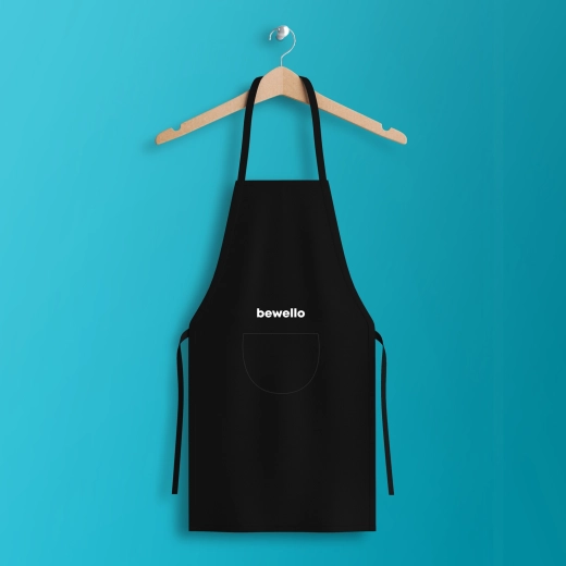 Șorț de bucătărie negru