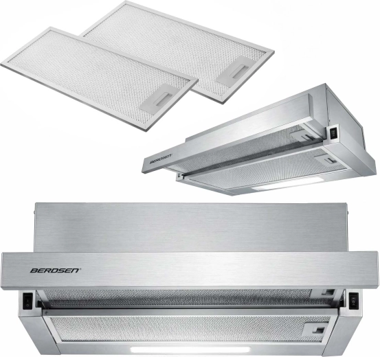 Hotă telescopică sub dulap Berdsen 50 cm inox