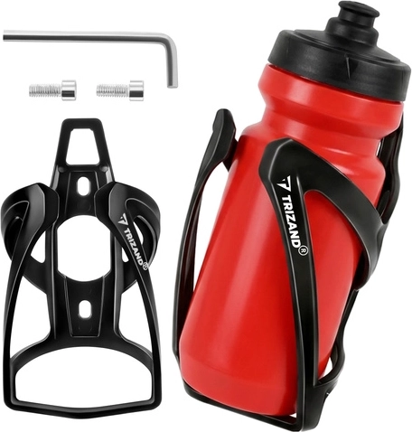 Suport pentru bidon de bicicletă TRIZAND, negru, universal