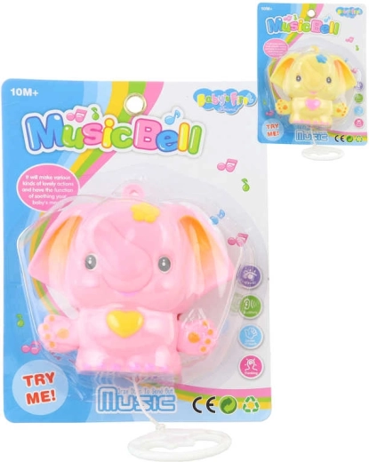 Elefănțel mecanism muzical cu cheiță 13 cm - 1 bucată