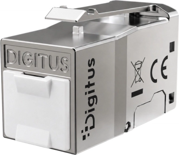 Modul keystone RJ45 Cat 6 DIGITUS, ecranat, fără unelte, cu capac antipraf