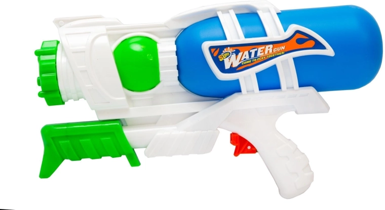 Pistol cu apă mare cu pompă 27 cm, albastru - 1 bucată