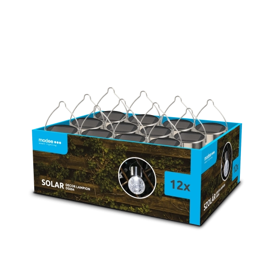Lampion LED solar decorativ Modee pentru grădină (12 buc.)