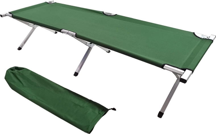 Șezlong turistic pliabil Qanad gri