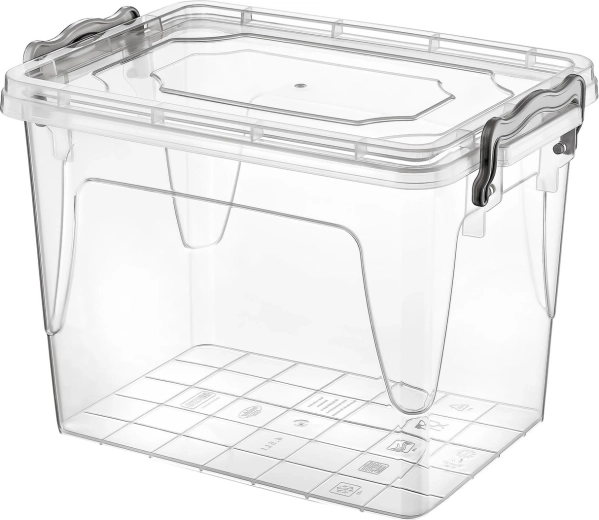 Cutie alimentară din plastic 2,7 l cu capac cu cleme