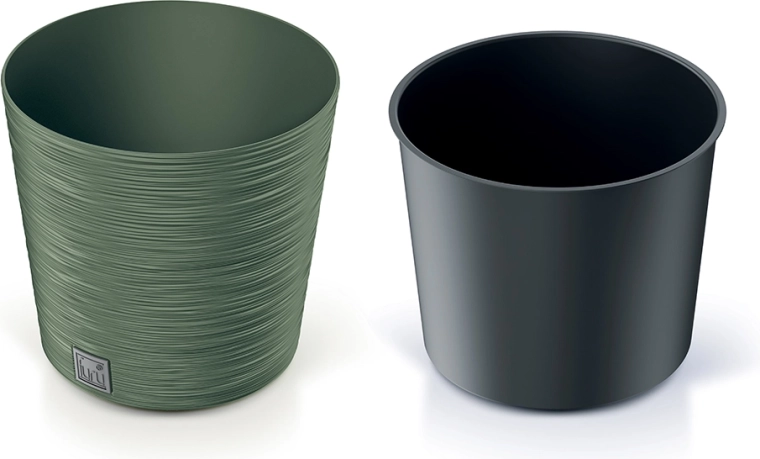 Ghiveci Furu Round 30 cm – verde pământiu