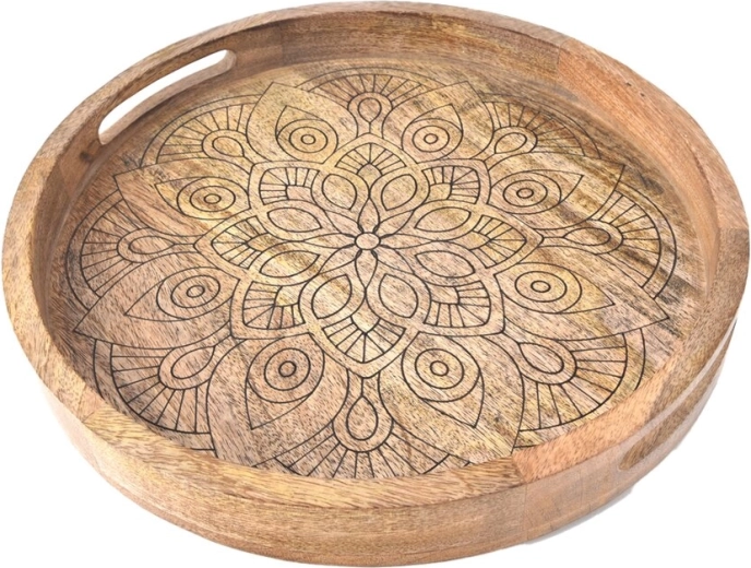 Tavă din lemn de mango MANDALA