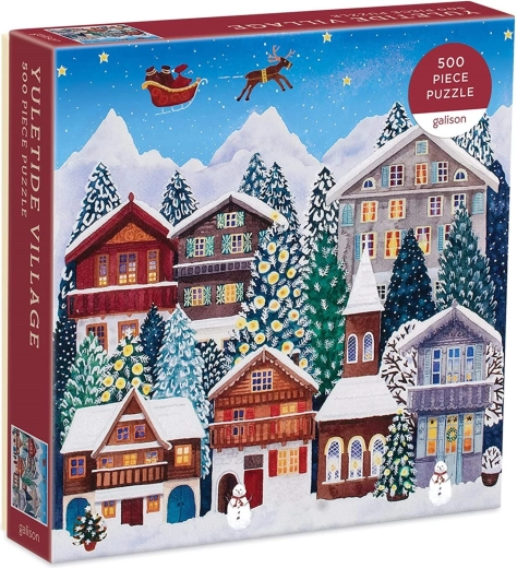 Puzzle de Crăciun Sat Festiv 500 piese