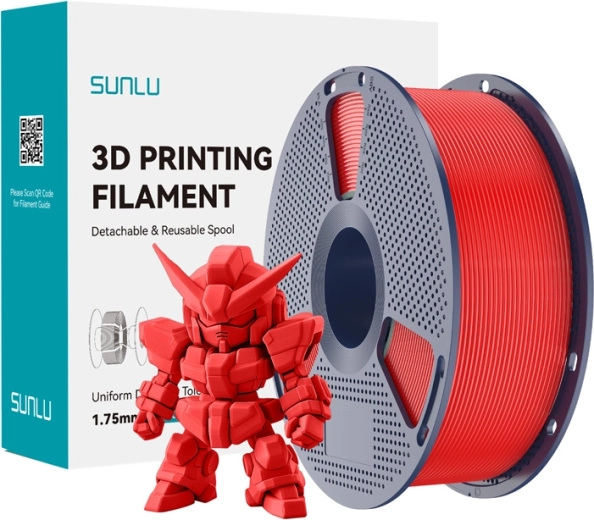 Filament Sunlu PLA+ 2.0 roșu 1,75 mm