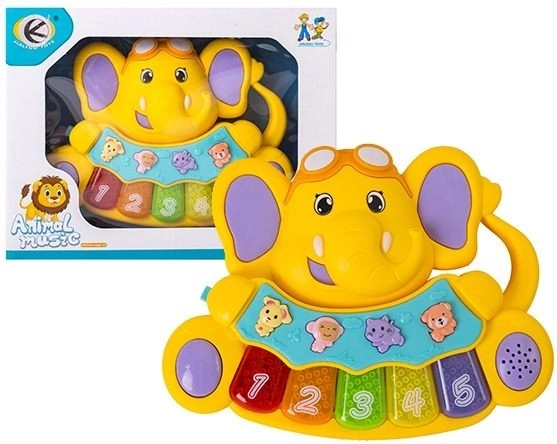 Mini armonică pentru copii elefant - 1 bucată