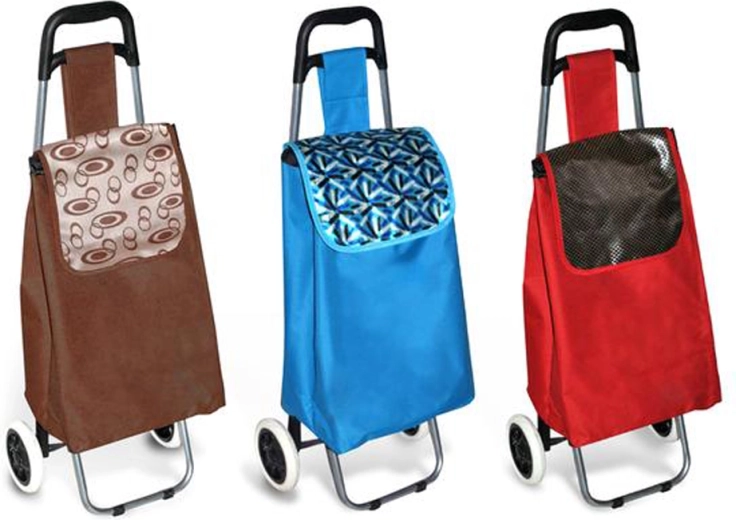 Geantă de cumpărături pe roți 34 l cu mâner ergonomic