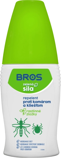 Bros Forță Verde repelent împotriva țânțarilor și căpușelor 50 ml