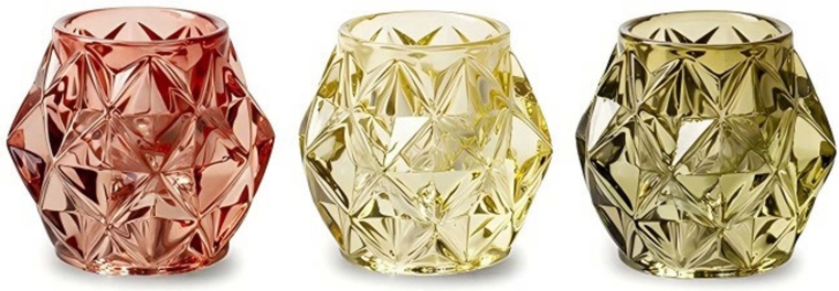 Suport decorativ pentru lumânare tip pastilă AAF 7 × 7,5 cm (3 tipuri)