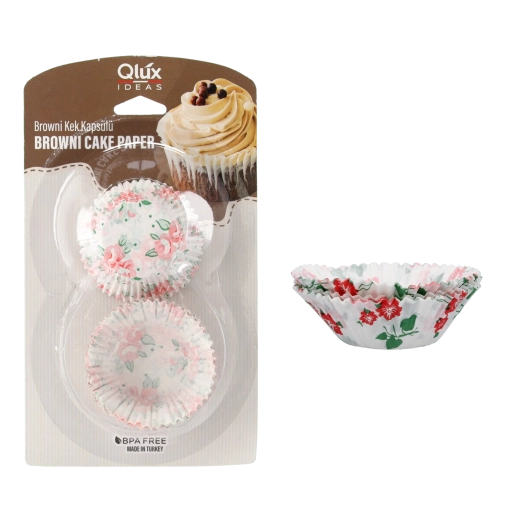 Set de 60 forme din hârtie 90 mm pentru brioșe și cupcakes