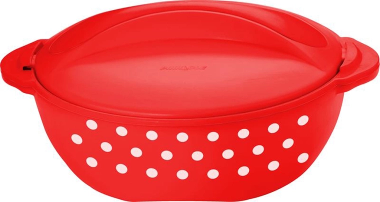 Termo-oală TORO 2 l – roșie cu buline albe