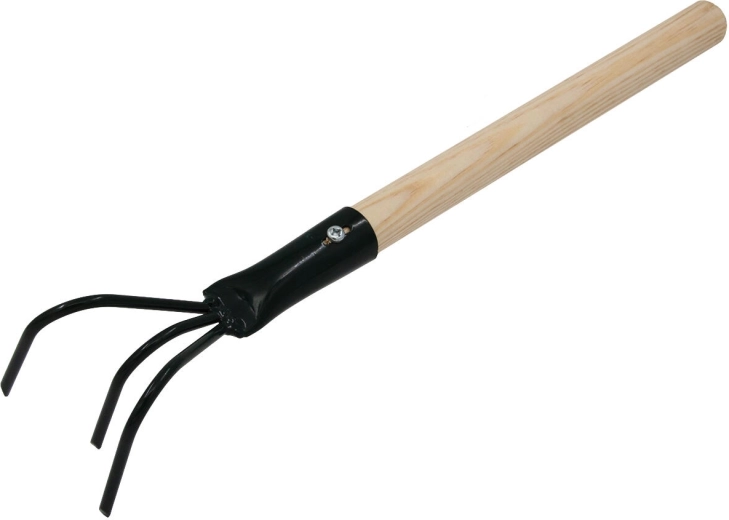 Cultivator PROFI cu 3 dinți, cu mâner de 27 cm