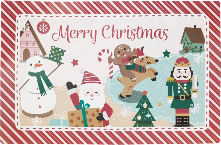 Suport de masă plastic de Crăciun 43,5 × 28,5 cm