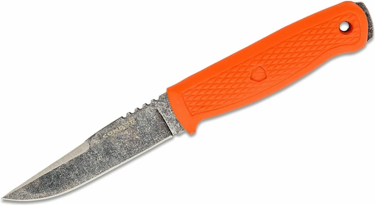 Cuțit de exterior Condor Bushglider Orange cu teacă, 10,7 cm