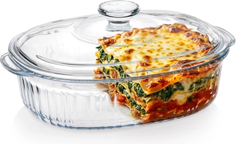 Vas termorezistent din sticlă cu capac 1,6 l Vilde